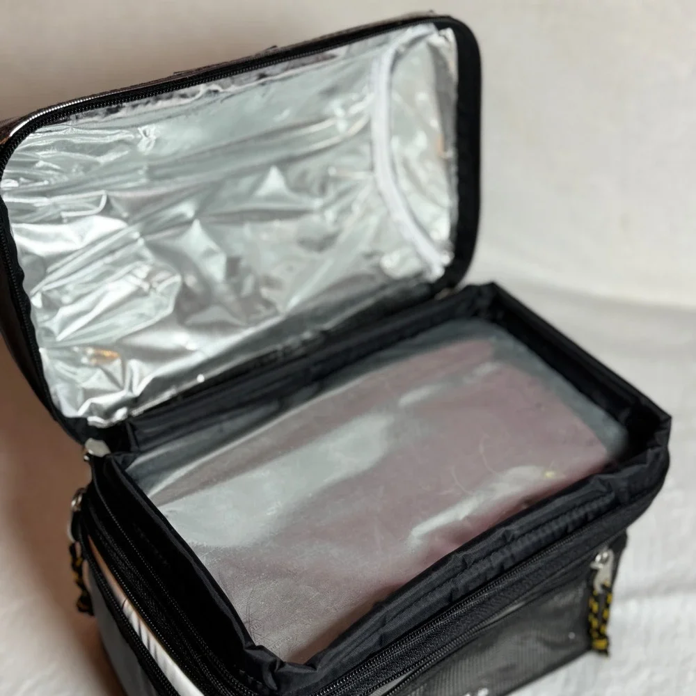 California Innovations Metalic Silver and Black Personal Insulated Lunch Box
